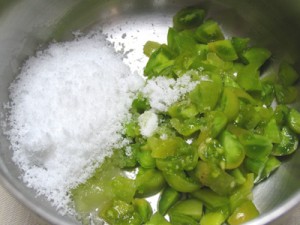 砂糖は4割くらい、目分量です
