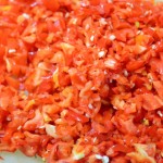 なるべく細かく、みじん切りにします