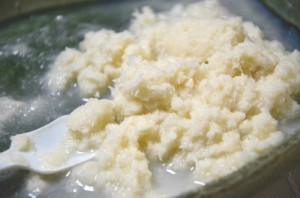 パサパサしてたので、水を少し足しました